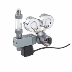 WYIN AQUA Dual Gauge Co2 Regulator With Solenoid - Electromagnetic version) G5/8