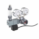 WYIN AQUA Dual Gauge Co2 Regulator With Solenoid - Electromagnetic version) G5/8