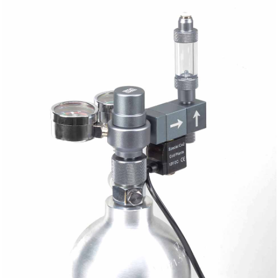 WYIN AQUA Dual Gauge Co2 Regulator With Solenoid - Electromagnetic version) G5/8