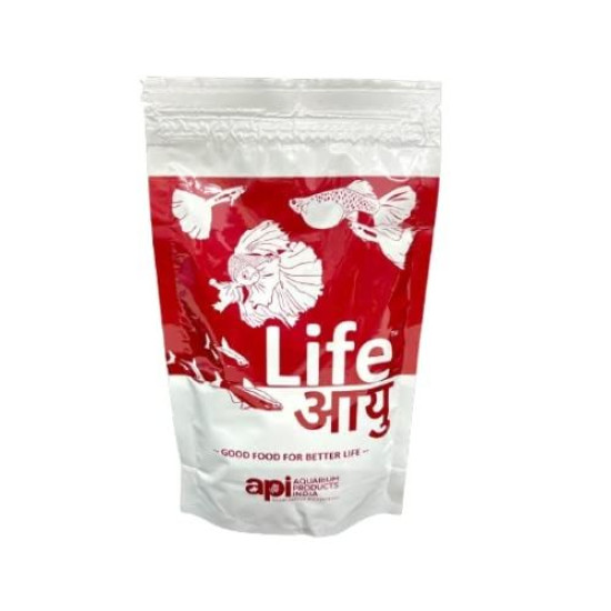 API Life Red Aayu Color Enhancing Fish for Small size  Fishes - 100g