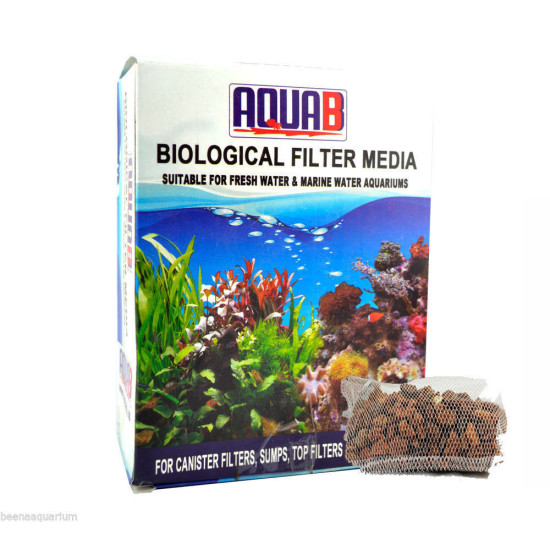 AquaB Lava Chips 500g Filter Media with Net Bag | Control & Remove Ammonia