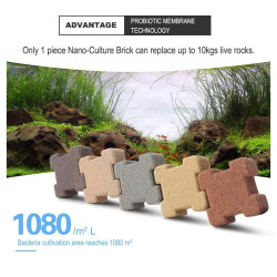 Aquarium Filter Media-Ceramic Bio Media Nano Bacteria Brick Energy Filter for Marine and Freshwater Fish Tank  - 8 pcs Aquarium Filter Media-Ceramic Bio Media Nano Bacteria Brick Energy Filter for Marine and Freshwater Fish Tank  - 8 pcs