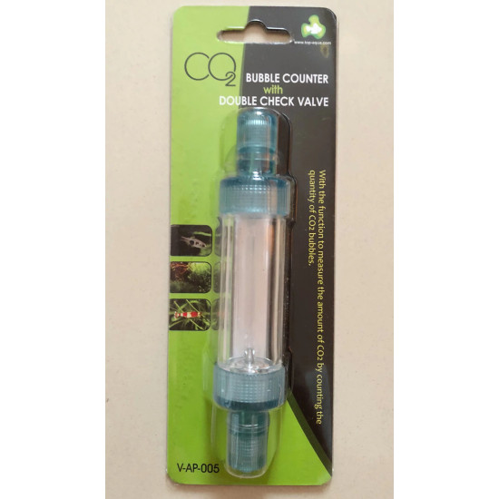 Bubble Counter CO2 With Double Check Valve For Aquascape - V-AP-005