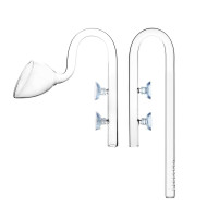 Glass Lily Pipe Inflow Outflow Set 19mm for 18/24mm Tubing - Aquarium Planted Tank Aquascaping