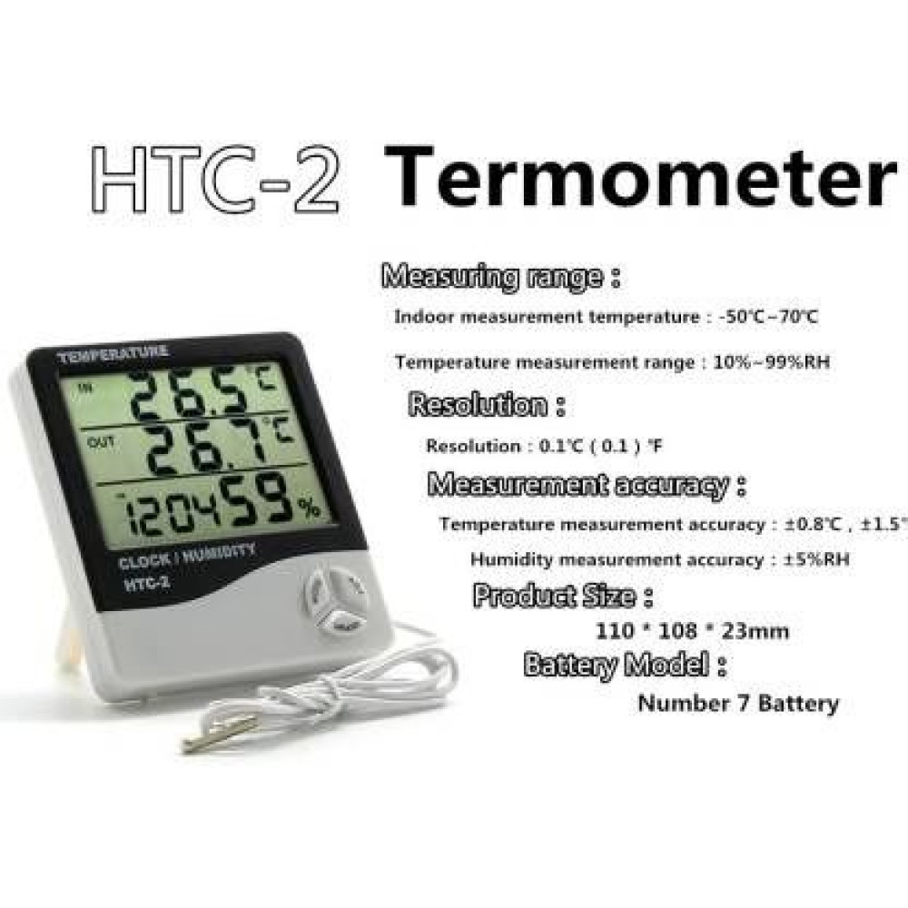 HSETIN HTC-2 DIGITAL THERMOHYGROMETER HUMIDITY TESTER - MxRady
