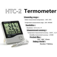 HTC-2 Hygrometer Digital Temperature Humidity Meter Thermohygro Aquarium Thermometer