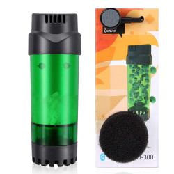 QANVEE Fluidized Moving Bed Filter Bubble Bio Media Filter for Aquarium Fish Tank with Air Stone and Sponge Filter (LH-300) QANVEE Fluidized Moving Bed Filter Bubble Bio Media Filter for Aquarium Fish Tank with Air Stone and Sponge Filter (LH-300)