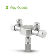 WYIN / Sflora Aquarium Tank CO2 Splitter Regulator Distributor Needle Fine - 2 Way Outlets  - W02-02