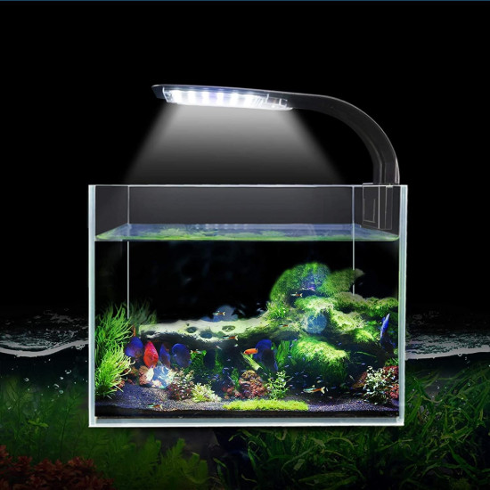 X5 Virgo 24 LED Aquarium Light 10W Clip-on Lamp Aquatic Plant Lighting for 10-15inch Fish Tank